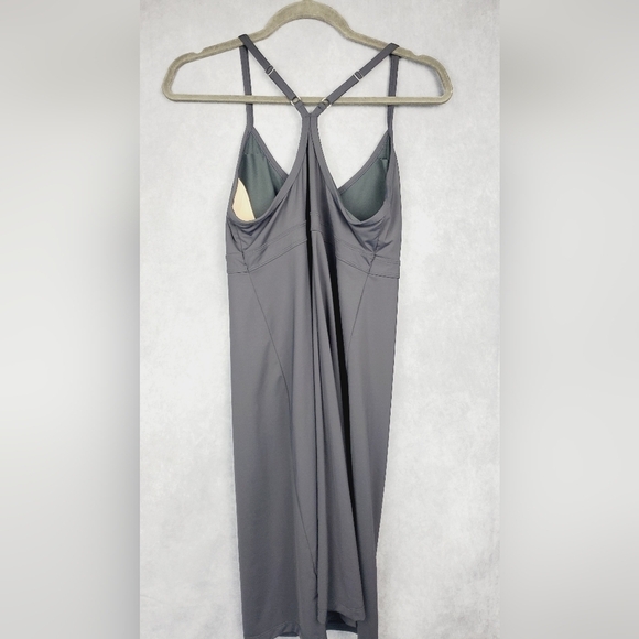 Athleta Grey Outdoor Workout Racerback Dress Size M #4 - Picture 5 of 11